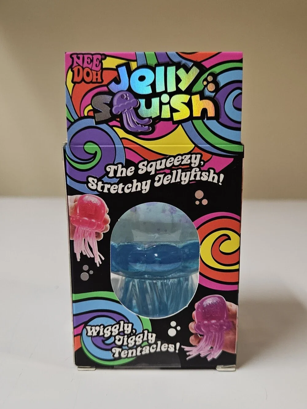 Needoh Jelly Squish Blue Jellyfish Sensory Toy Fidget New Sealed Box Authentic - Picture 4 of 11